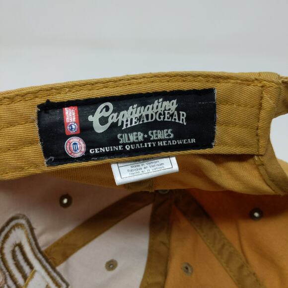 Captivating Headgear Purdue Boilermakers Embroidered Slideback Hat Tan - Picture 10 of 11